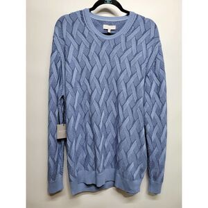 HICKEY FREEMAN Geometric Knit Pullover Sweater